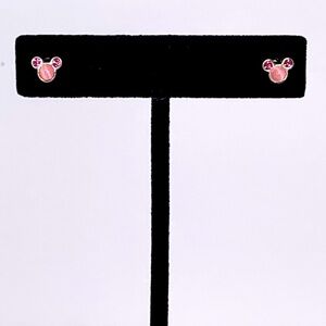 DISNEY MICKEY MOUSE Earrings Studs Mickey icon Pink Fuchsia